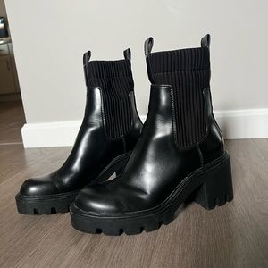 Zara lug sole boots